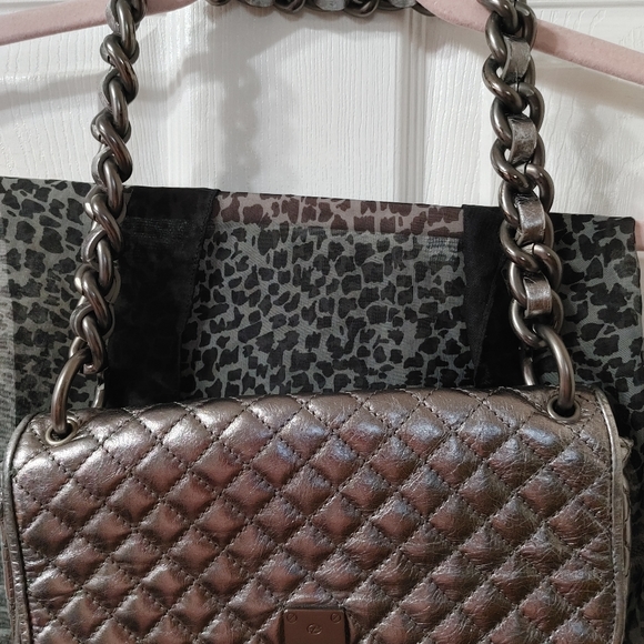 FRANCESCO BIASIA PURSE Quilted Chainlink - Picture 3 of 10